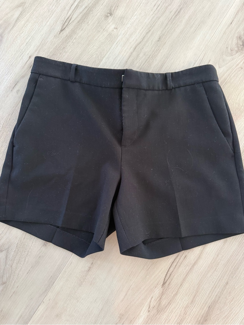 Banana Republic Black High-Waist Dress Shorts